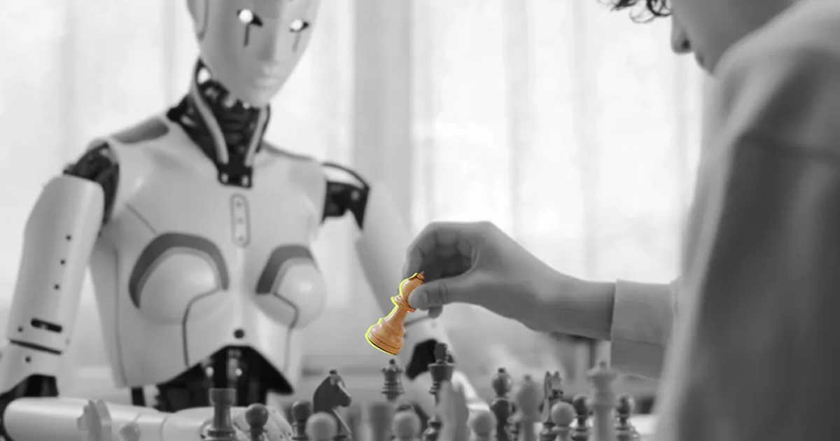 AI automating HR routine tasks in office
